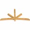 Ekena Millwork Alberta Rough Sawn Timber Gable Bracket, Western Red Cedar, 84"W x 45"H x 4"D x 4"F, 13/12 Pitch GBW084X45X0404ALB00RWR - alternate 2